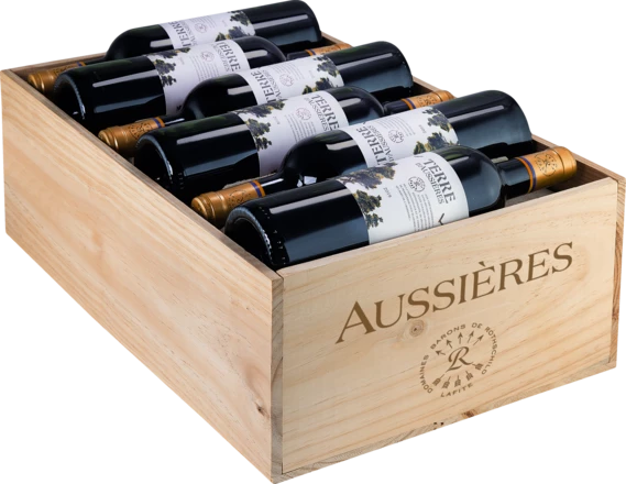 Terre D'Aussières Pays D'Oc IGP, Trälåda Med 12 Flaskor 1 Terre D'Aussières Pays D'Oc IGP, Trälåda Med 12 Flaskor