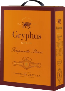 Gryphus Tempranillo Shiraz Vino De La Tierra De Castilla, Bag-in-Box, 3 L