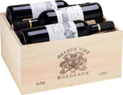 Château Les Trieux Médoc AOP, Trälåda Med 6 Flaskor
