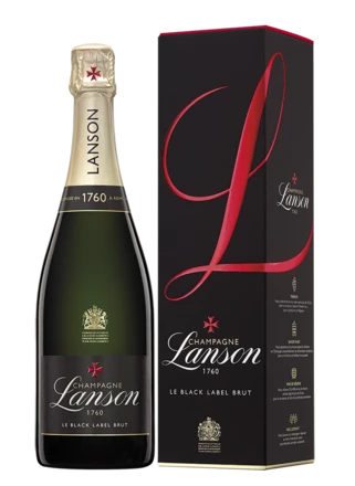 Champagne Lanson Black Label Brut, Champagne AC, Geschenketui 1 Champagne Lanson Black Label Brut, Champagne AC, Geschenketui